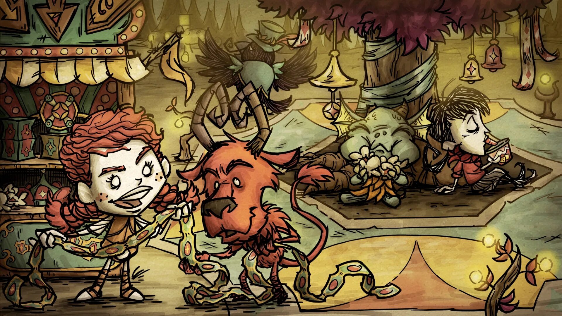 Don t starve starving games. Don't Starve игра. Don't Starve together карнавал. Донт старв 3. Don't Starve together игрушки.