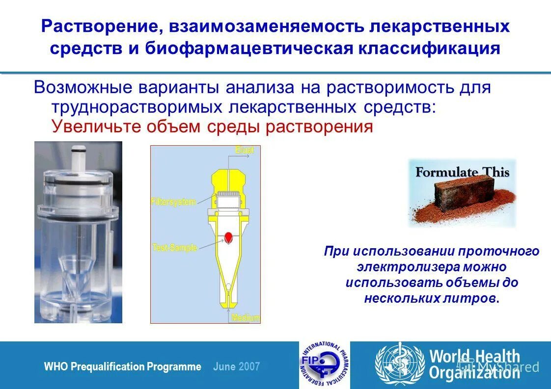 Правила растворения