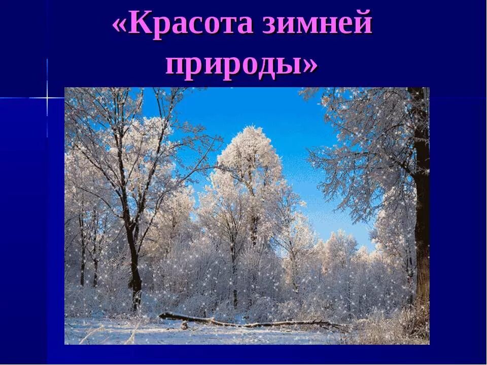 Пример зимы