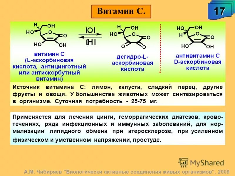 Биологически активные органические соединения