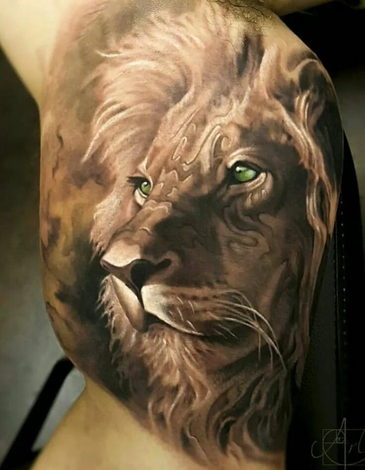 Lion shoulder tattoo, Lion head tattoos, Lion tattoo