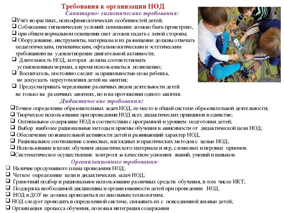 Структура открытого занятия. Требования к организации нод в доу. гигиенические требования к организации нод в детском саду. требования к организации занятия в детском саду. требование к занятиям в дошкольном учреждении.