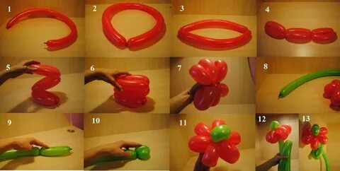 Как сделать цветок из шара - Как сделать цветок своими