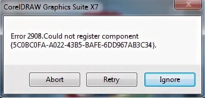 Error 2 could not