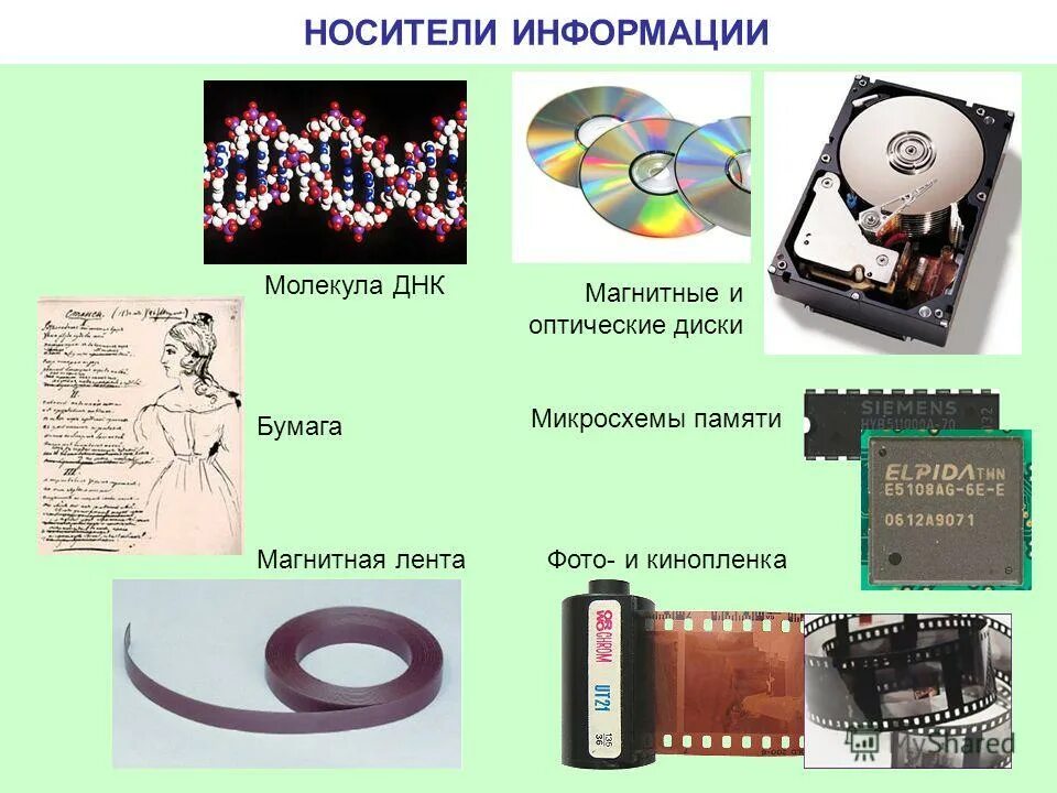 Электронные хранители информации