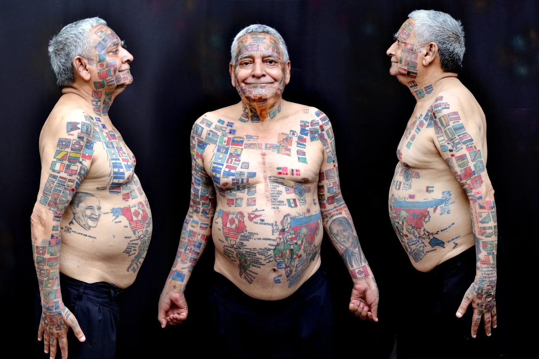 Какой человек самый странный. Старые люди с татуировками. Самый татуированный человек в мире.