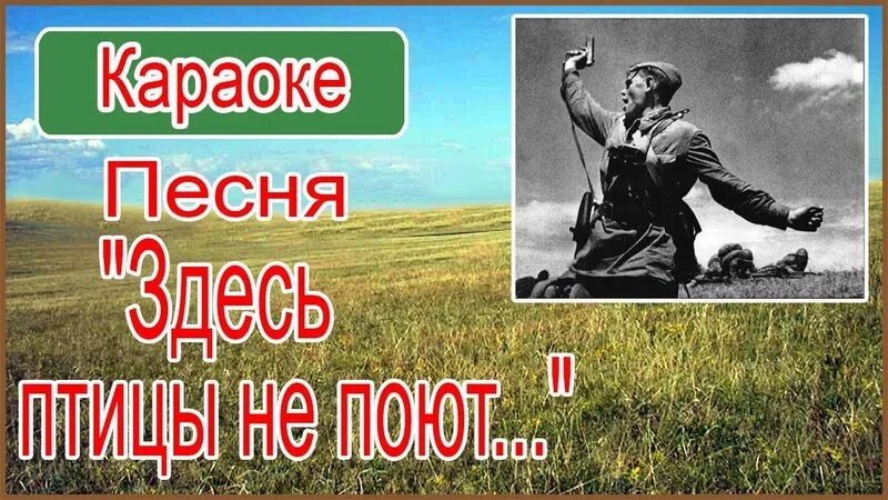 Тут птицы не поют. Здесь птицы не поют караоке. Военное караоке. Караоке военные песни. Здесь птицы не поют.