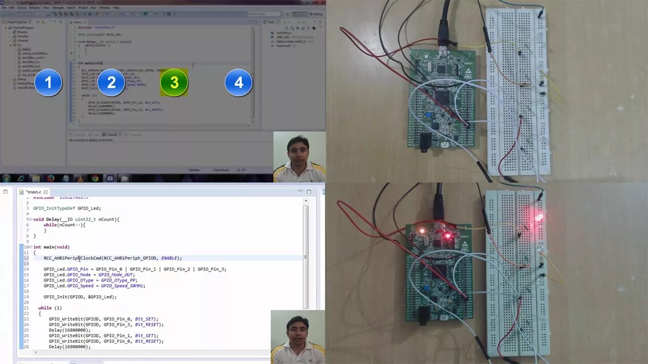 Stm32 мигание светодиодом