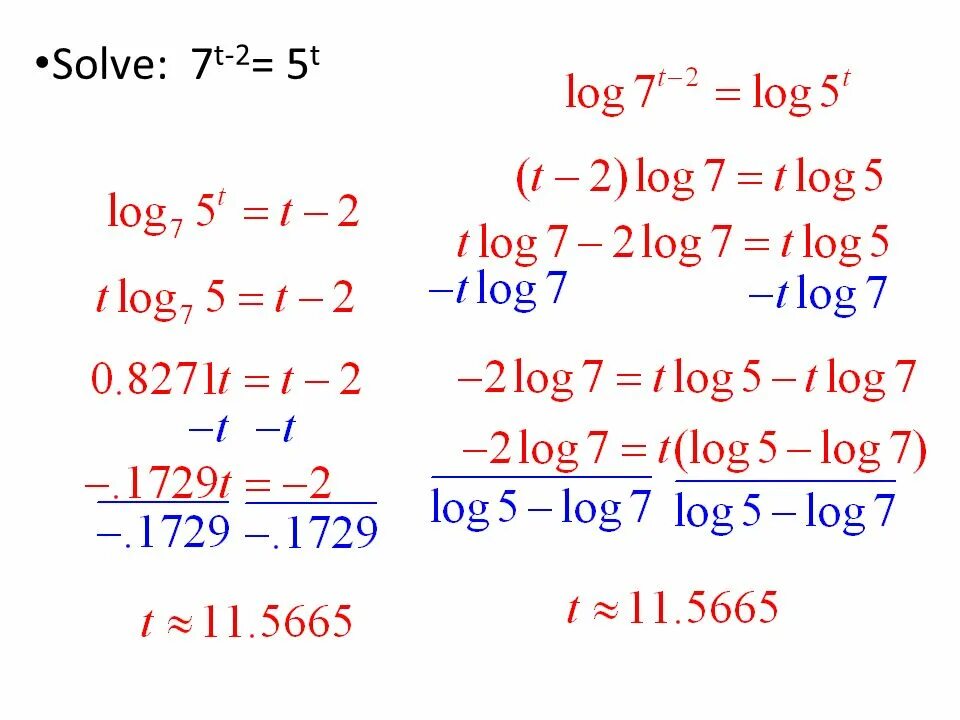 7 1 2 log2 5