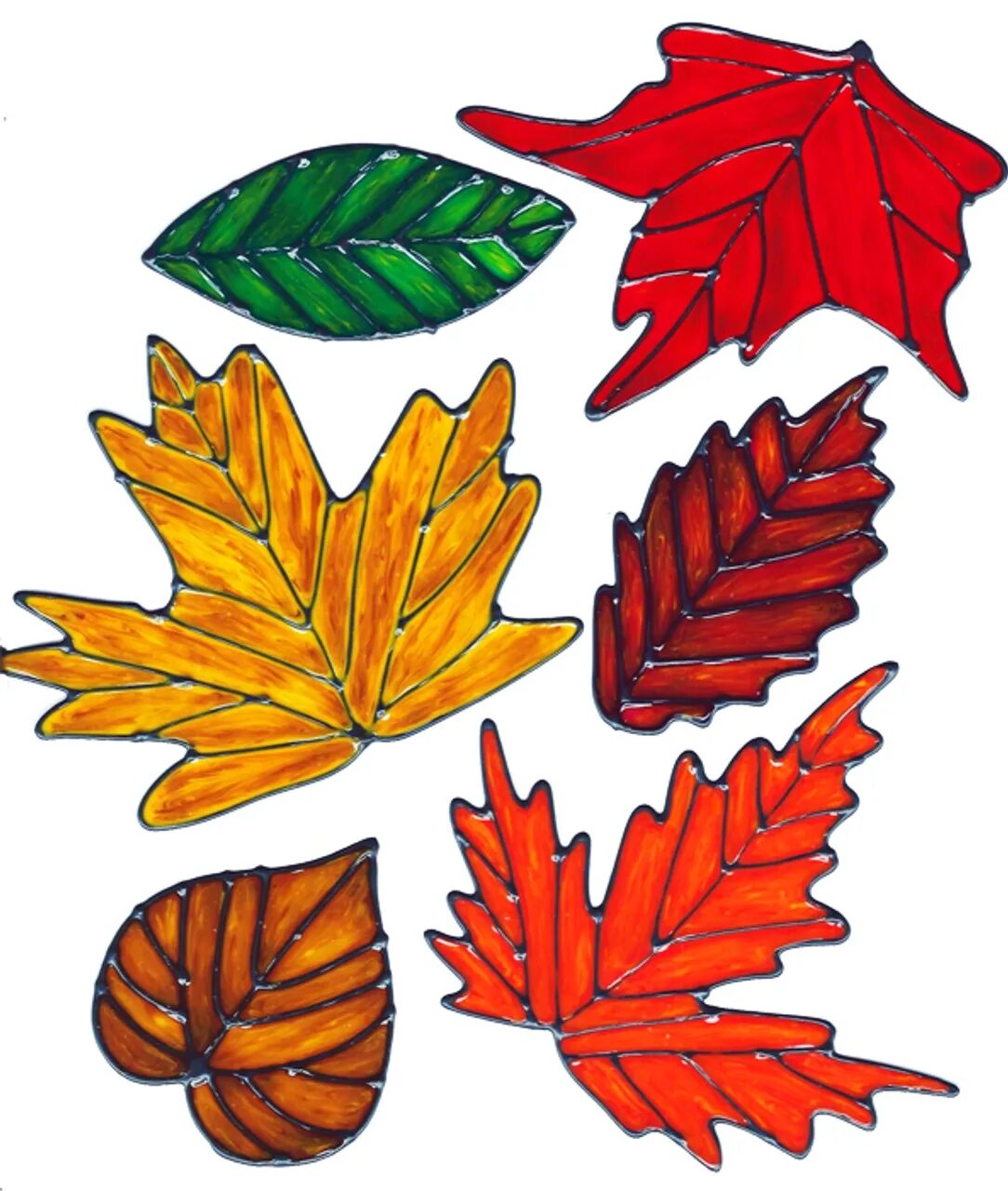 Осенние листочки. Цветной лист. Осенние листья для вырезания. Трафареты осенних листьев.