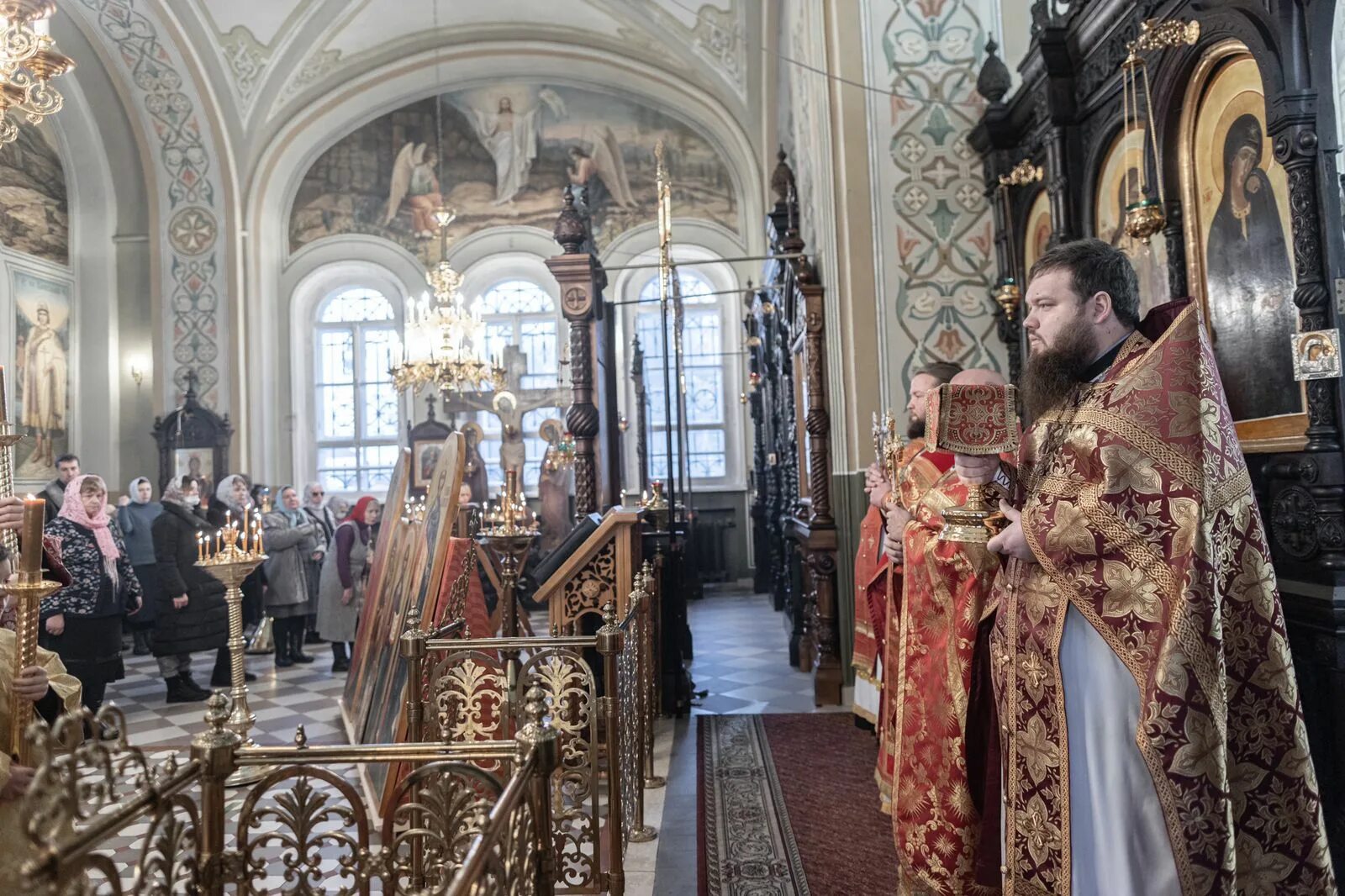 Служба в екатерининском храме рязань