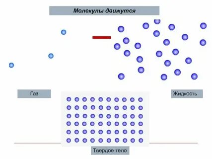 Как движутся молекулы в жидком состоянии