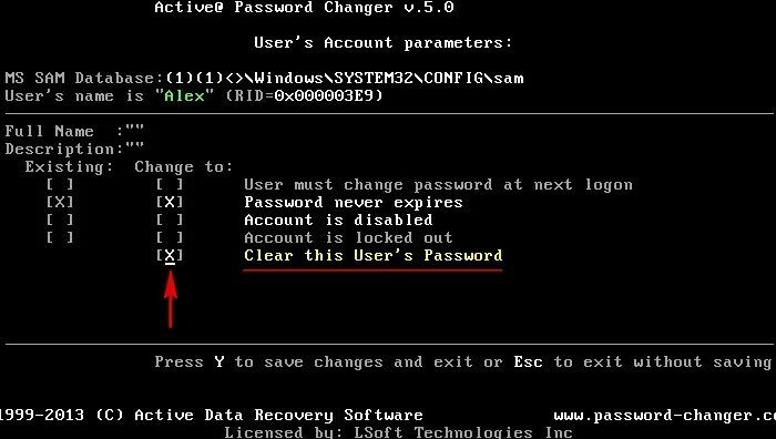 Паролем актив. Password Changer. Active password Changer 9.0.1.0. Программа для взлома пароля на виндовс 7. Как взломать пароль администратора.