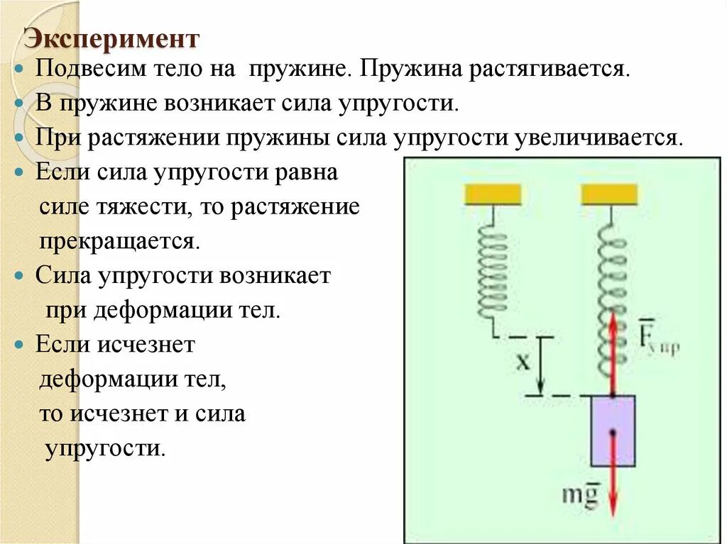 Направление упругости. Сила действующая на пружину формула. как найти растяжение пружины. сила упругости пружины. сила упругости пружины направлена.