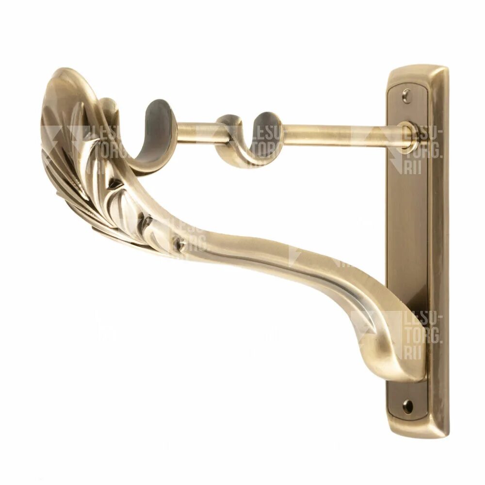 Кронштейн винтаж антик. Торцевой кронштейн для карниза 28 мм. Кронштейн винтаж для карниза антик. Карниз однорядный 16мм антик. /зол.