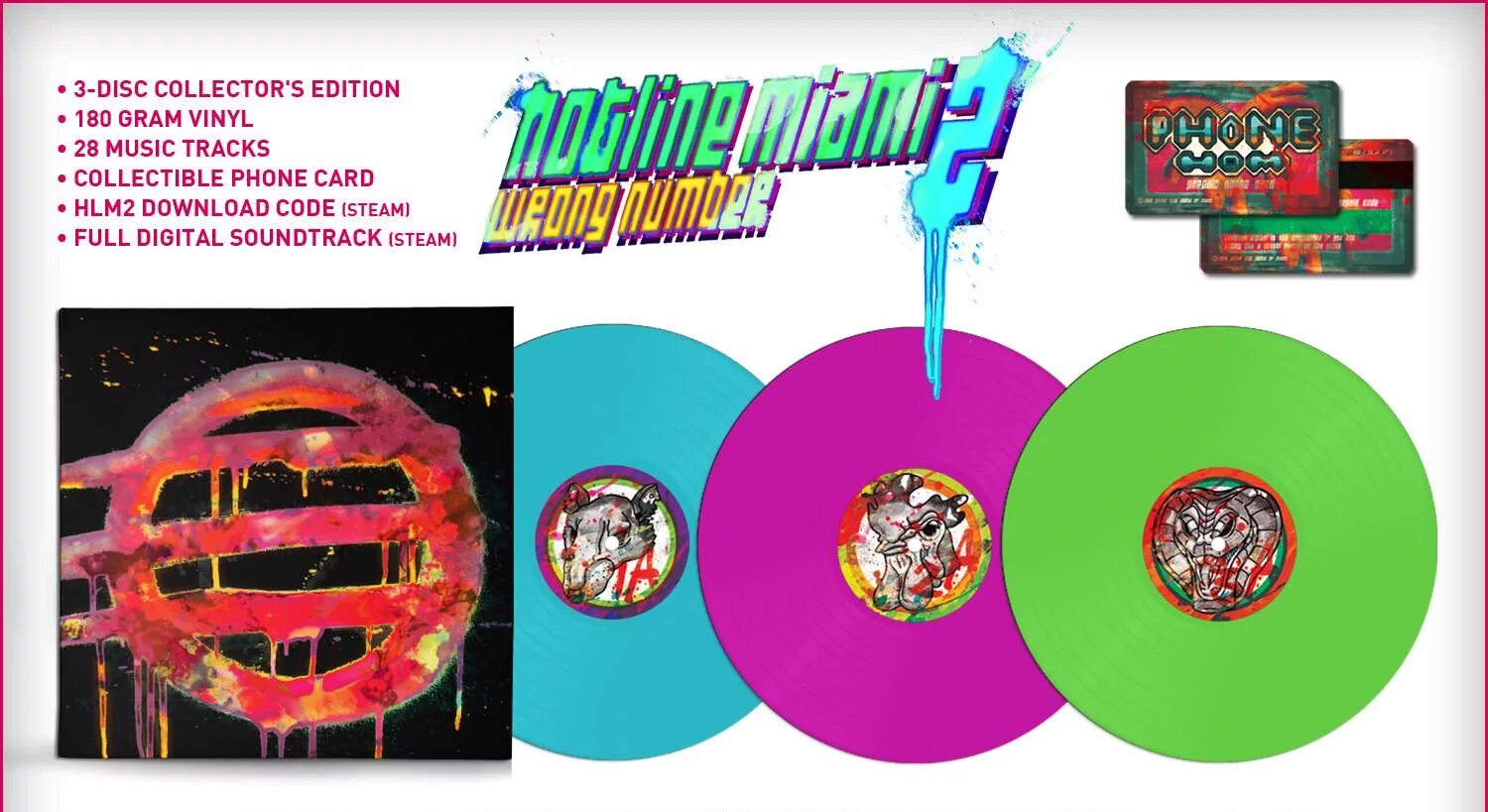 Hotline miami 2 soundtrack. Виниловые пластинки Хотлайн Маями. Hotline Miami коллекционное издание. Хотлайн Майами коллекционное издание. Hotline Miami Collector's Edition.