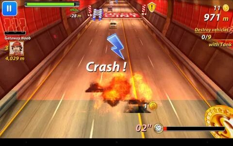 Fast crashing. Fast crashing