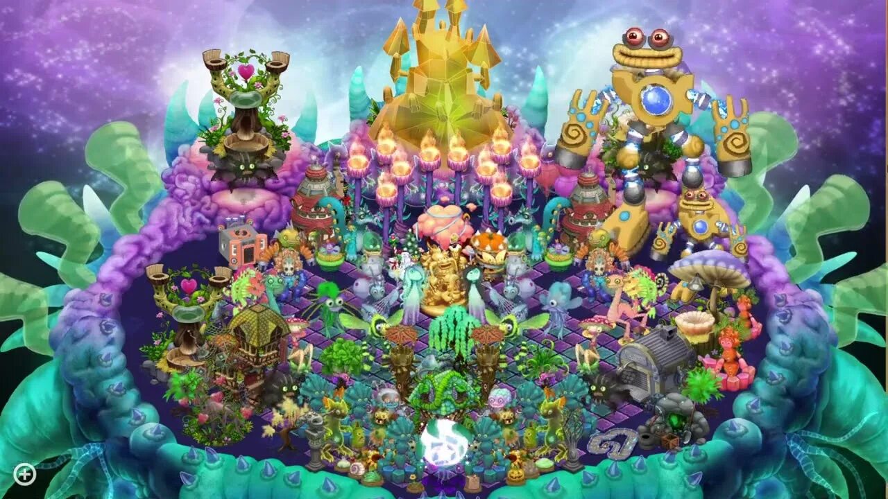 Монстры растительного острова. Остров эфира my singing Monsters. My singing Monsters острова. Остров из my singing Monsters. Остров огня my singing Monsters.