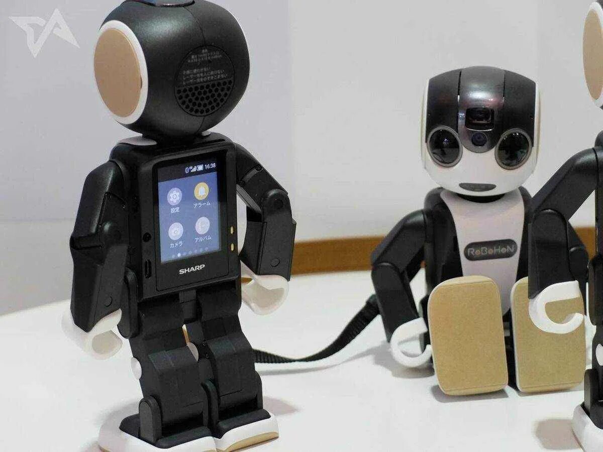 Робот в телефоне программа. Sharp robohon. робот с телефоном. маленький робот. мобильник с роботом.