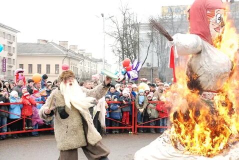 Где сжигают масленицу в москве
