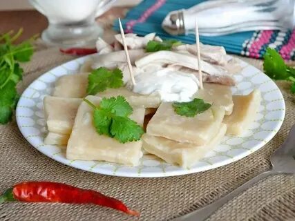 Кукурузные хинкали на кефире