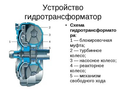 Гидромуфта и гидротрансформатор