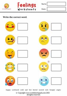 Feeling worksheet
