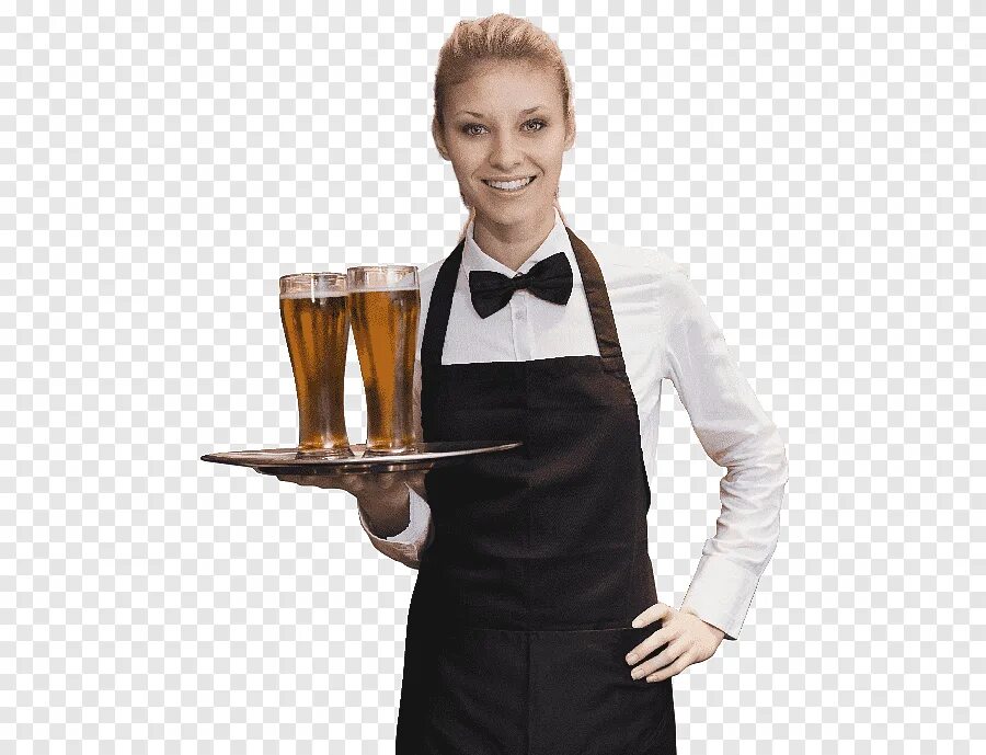 Официантка. Официант бармен. Красивая официантка. Официант на белом фоне. Фото официанта