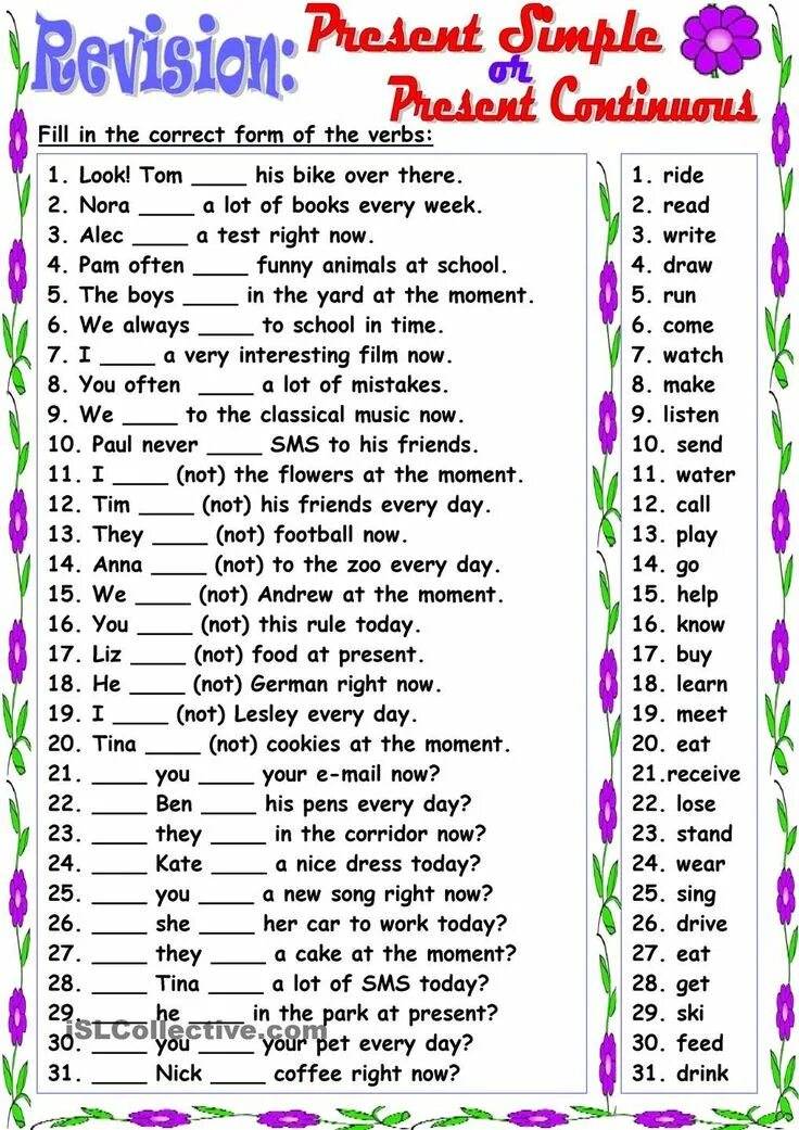 Past tenses revision. Present simple present Continuous revision. Present simple present Continuous упражнения Worksheets. Present simple Continuous Worksheets. Present Continuous мы present simple vs past simple цщклырууе.