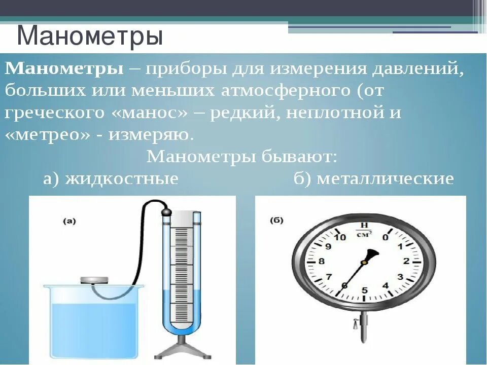 Как работает металлический манометр. Жидкостный манометр составные части. схема устройства металлического манометра. жидкостный манометр, барометр, манометр металлический отличия шкалы. манометр жидкостный и металлический.