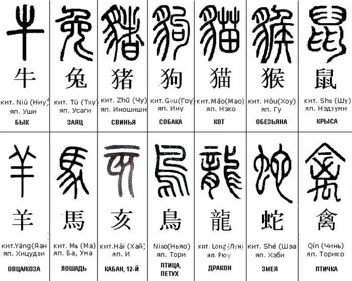 Китайские символы обозначение. Тату китайские иероглифы знаки зодиака. Знаки зодиака на китайском иероглифы. Китайские символы знаков зодиака.