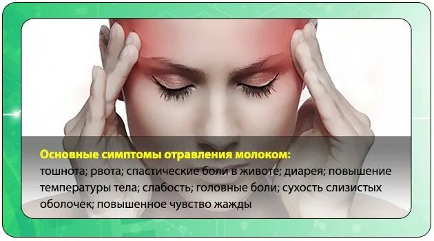 Молочное отравление симптомы