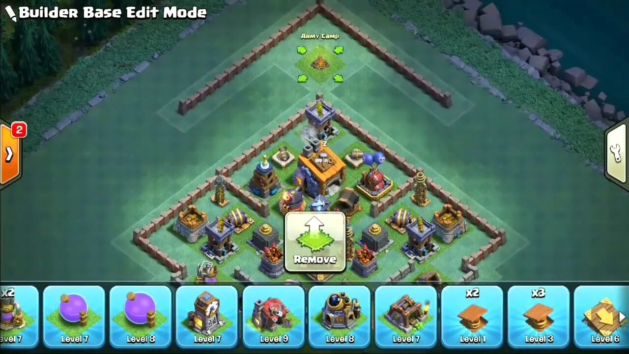 РАССТАНОВКА 8 ДОМА СТРОИТЕЛЯ НОЧНОЙ ДЕРЕВНИ Clash of Clans - YouTube