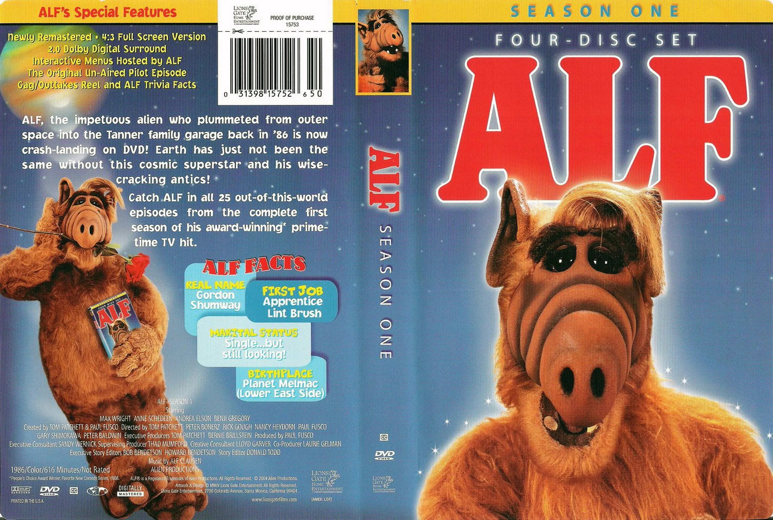 Альф 1 22. Alf (Альф), 1986–1990.
