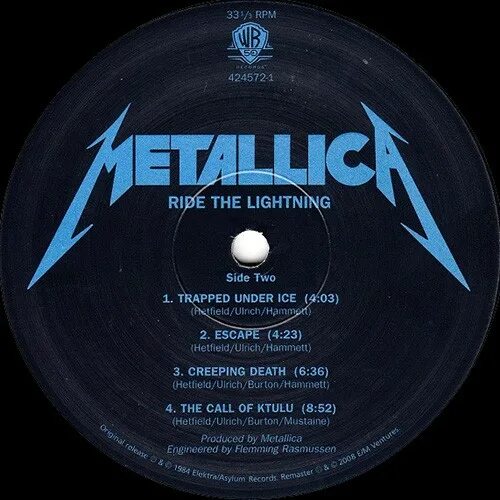 Metallica flac. Винил Metallica Ride the Lightning 1984. Виниловая пластинка Metallica. Metallica Ride the Lightning 1984 Vinyl обложка альбома. Metallica винил.
