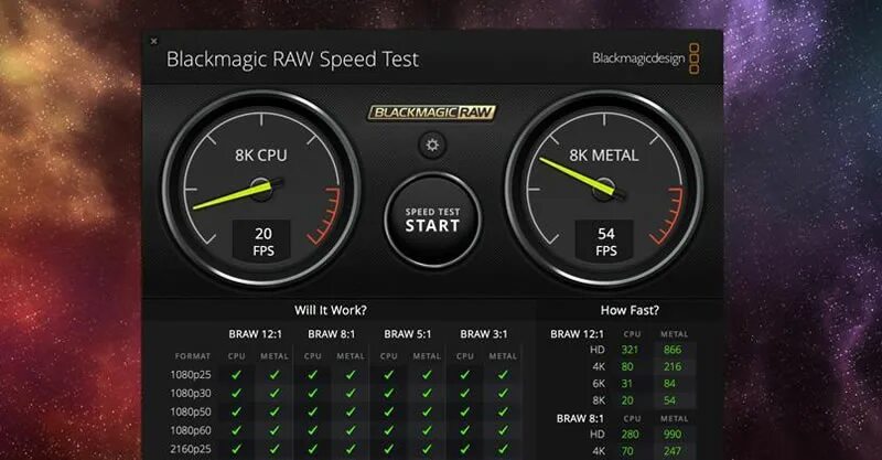 Blackmagic test. Blackmagic Speed Test. Blackmagic Raw. Градусы в Blackmagic. Blackmagic Raw Player.