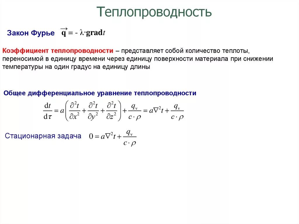 Дифф уравнение теплопроводности. Закон теплоотдачи ньютона-рихмана:. Конвективный теплообмен ньютон рихман. Основной закон теплопроводности. Передача тепла теплопроводностью закон фурье.