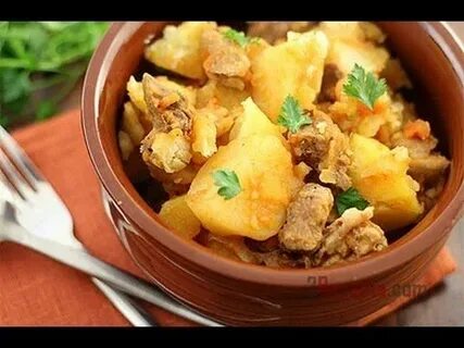 Тушеная картошка с курицей в мультиварке