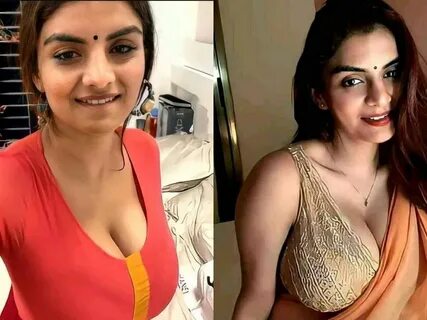 Anveshi Jain made internet crash in pink deep-neck blouse and red saree dur...