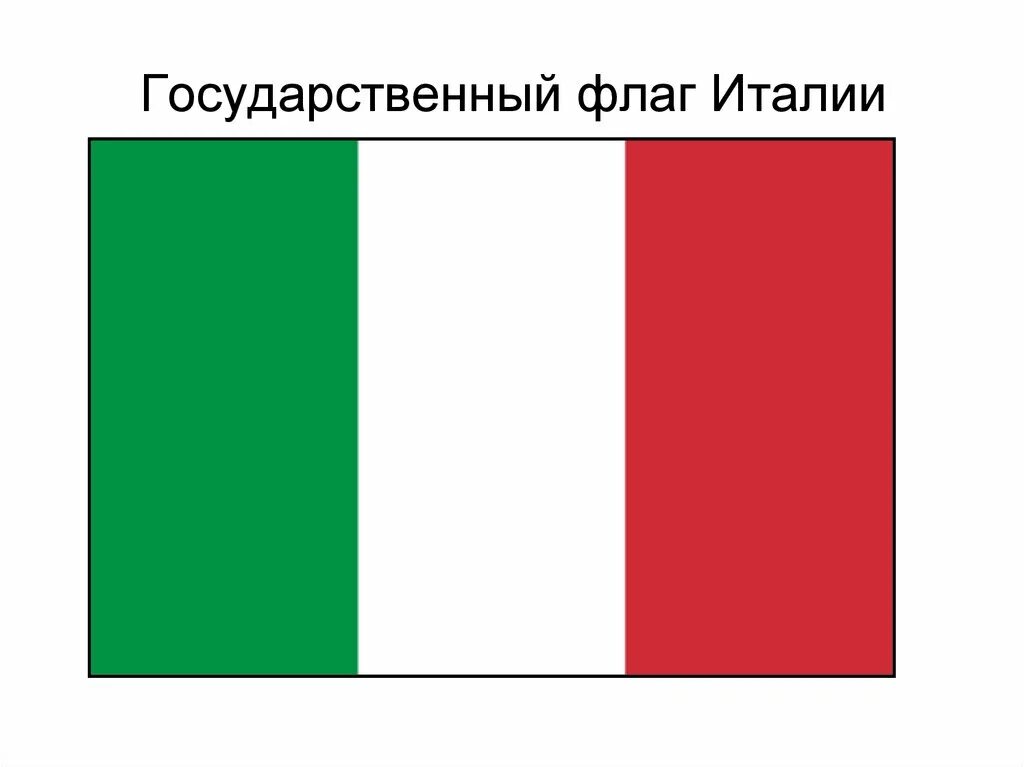 Код флага италии. Итальянский флаг. Национальный флаг Италии. Флаг Италии для презентации.