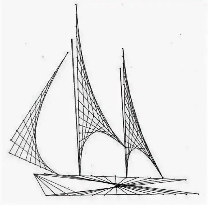 Кораблик - чёрный/белый. Изонить./ Комментарии / Магазин-витрина товаров ручной 