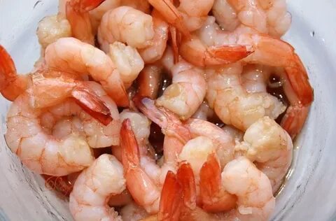 Кальмар ест креветку