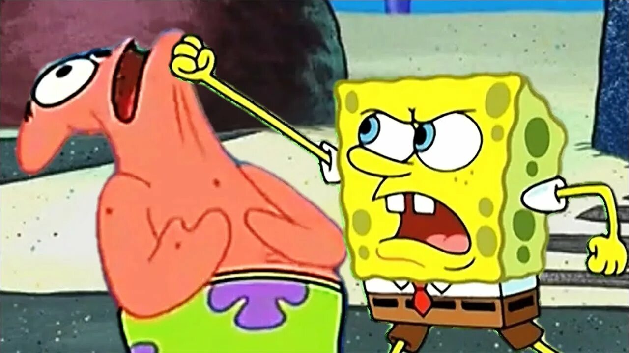 Patrick up beating. Spongebob Beat Goku. Bubbles Beats up Patrick. Trey Beats Spongebob up.