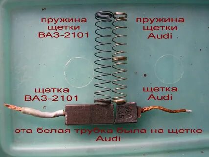 Размеры щеток генератора
