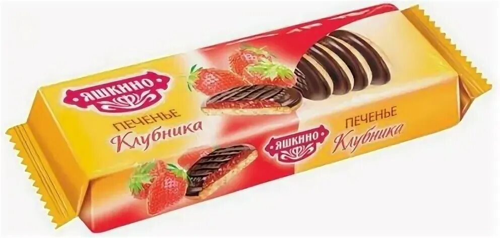 Печенье сдобное яшкино клубника