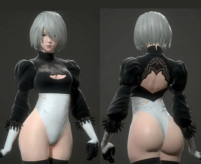 Играл в NieR: Automata? Смотри - сама 2B YoRHa в моей постели