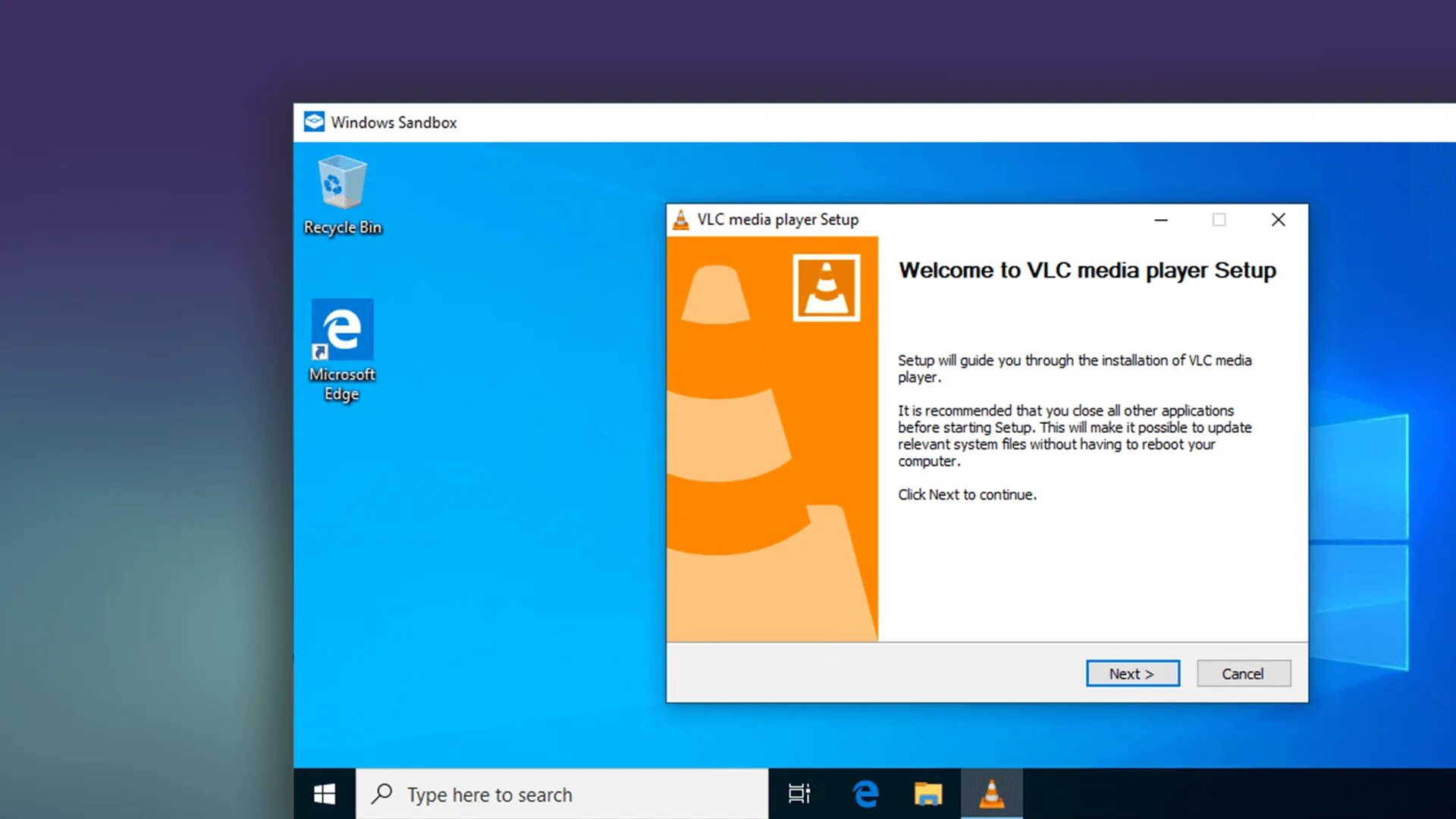 Vlc windows download. VLC install. VLC Media Player Windows 10. Окно проигрывателя Windows. Windows 7 Sandbox.