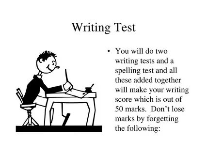 Writing test