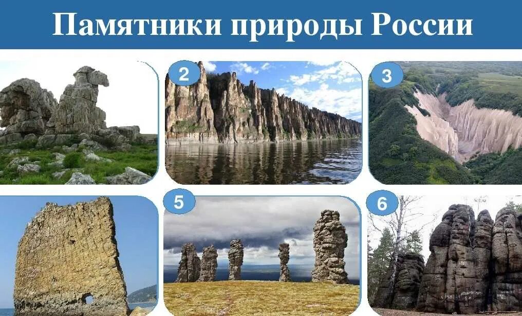 5 природных памятников россии