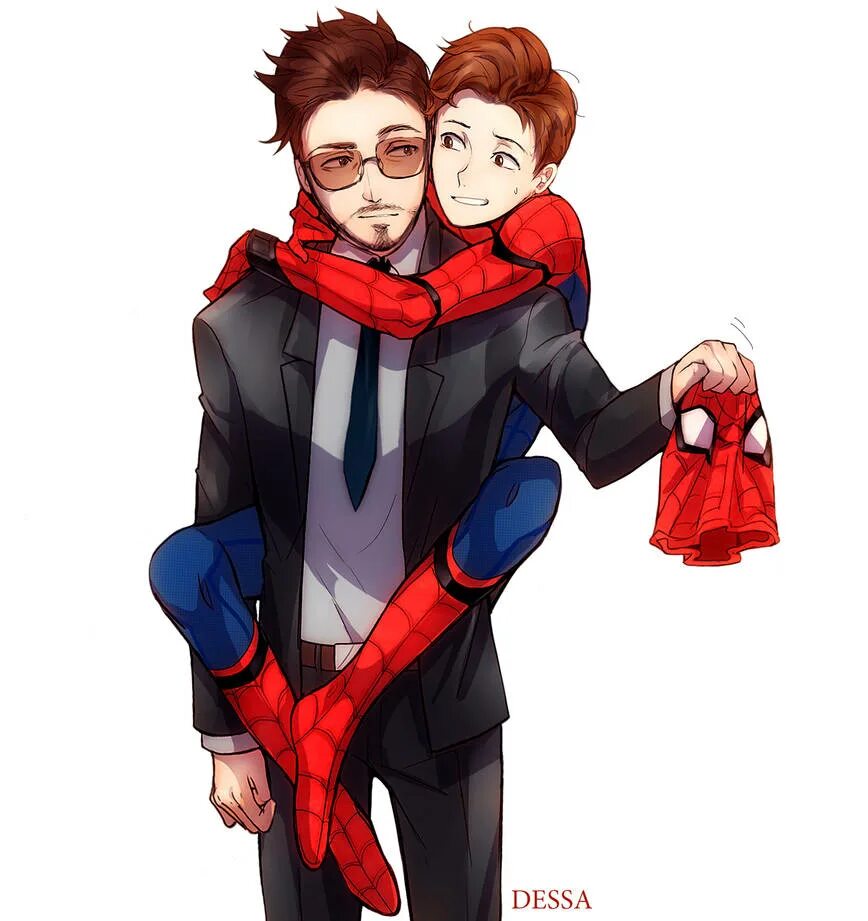 Peter parker x peter parker. Старкер 18 Питер и Тони. Тони Старк и Питер Паркер арт. Тони Старк и Питер Паркер арт 18. Тони Старк и Питер Паркер 18.